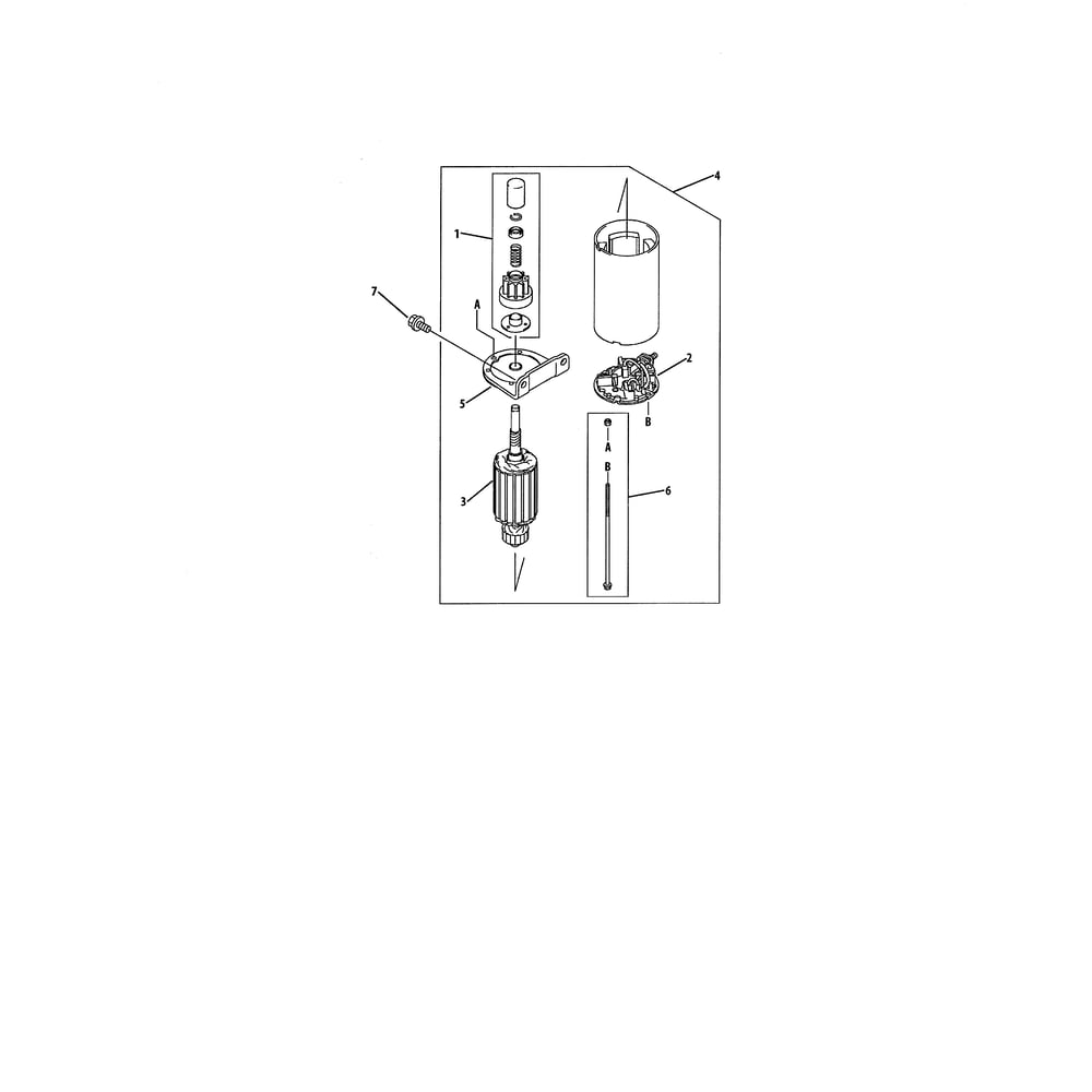 Gear & Starter Diagram and Parts List for 893999  Cub Cadet Lawn Tractor